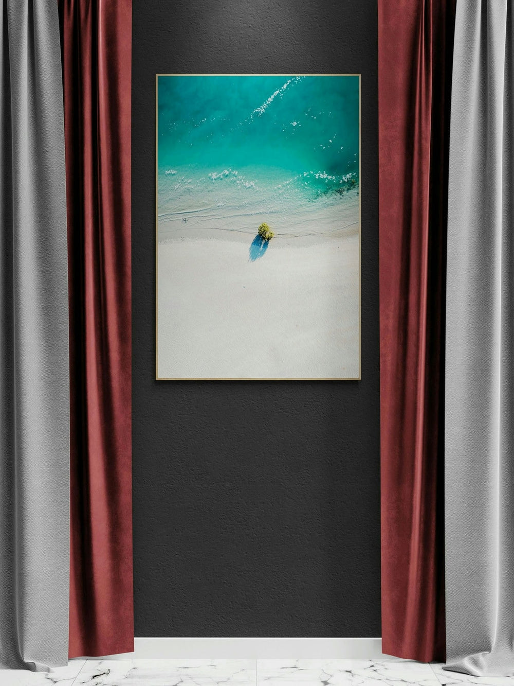 The Beach in a room