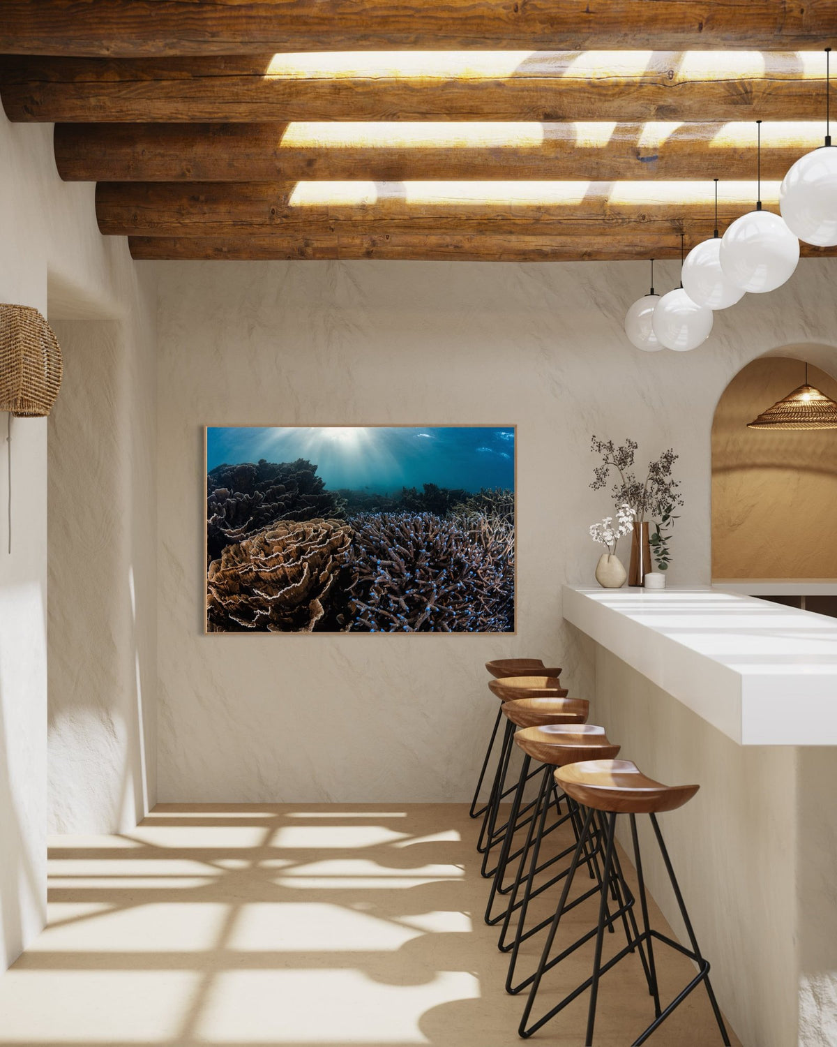 Coral art print — The Creator by Jake Wilton — view 2 in a room