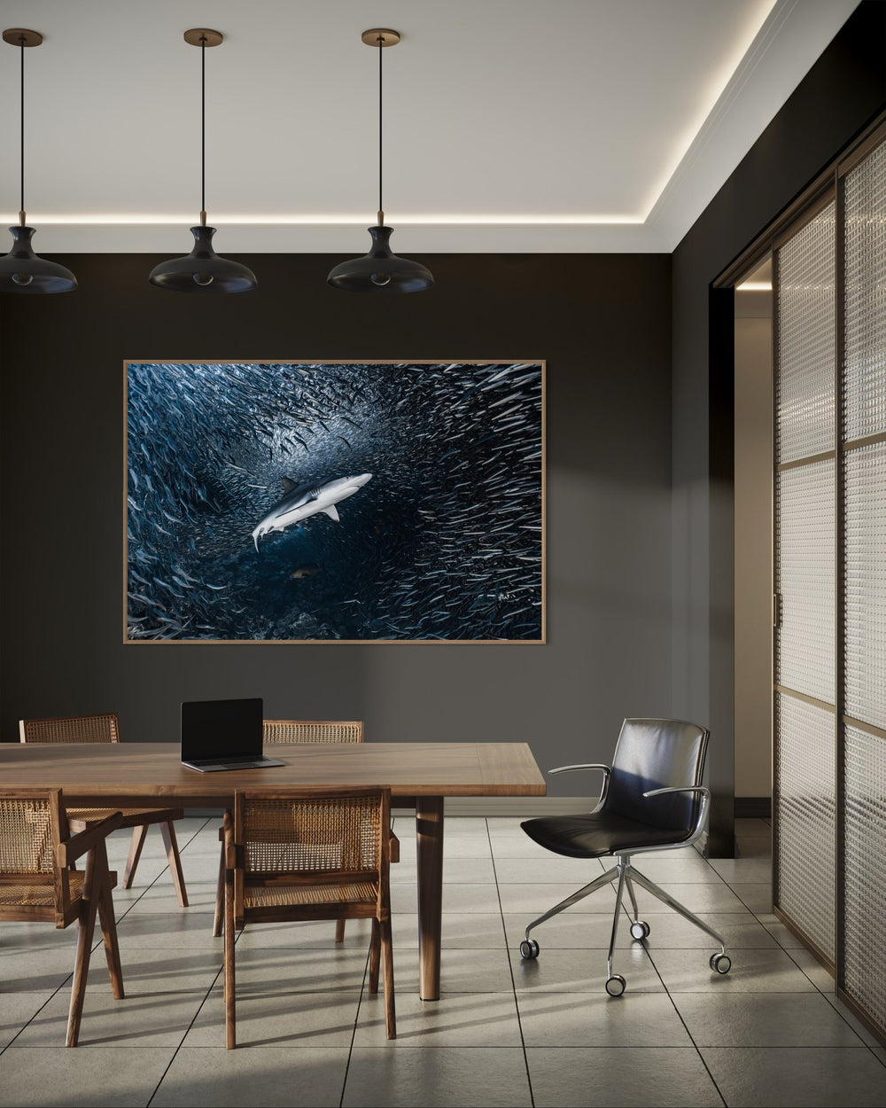 Shark art print — The Favorite by Daniel Nicholson — view 4 in a room