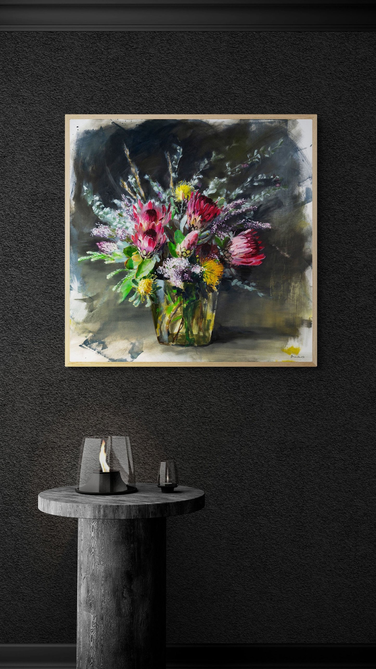 In-room photo of "The Fynbos Feelings," an artwork by Duncan Stewart.