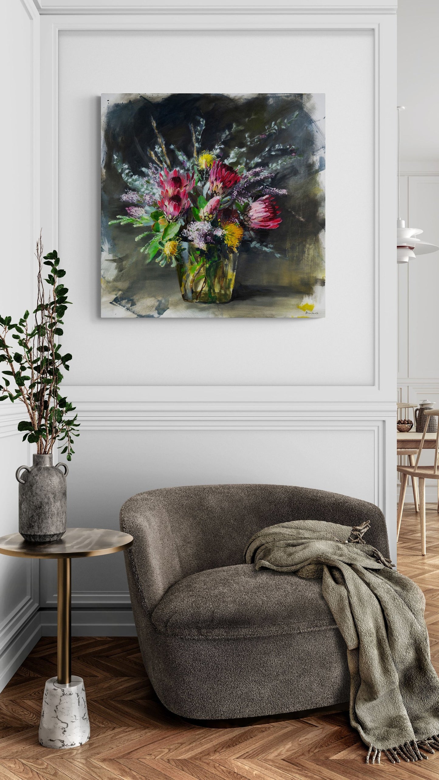 In-room photo of "The Fynbos Feelings," an artwork by Duncan Stewart.