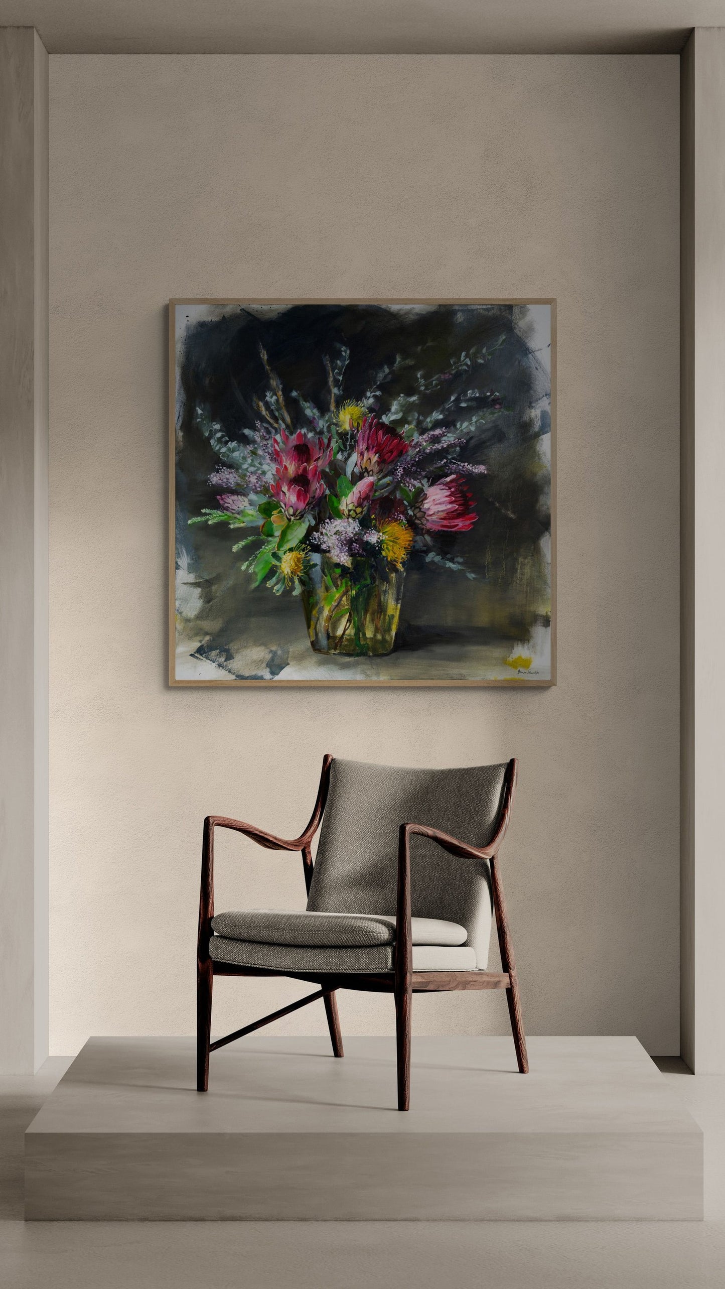 In-room photo of "The Fynbos Feelings," an artwork by Duncan Stewart.