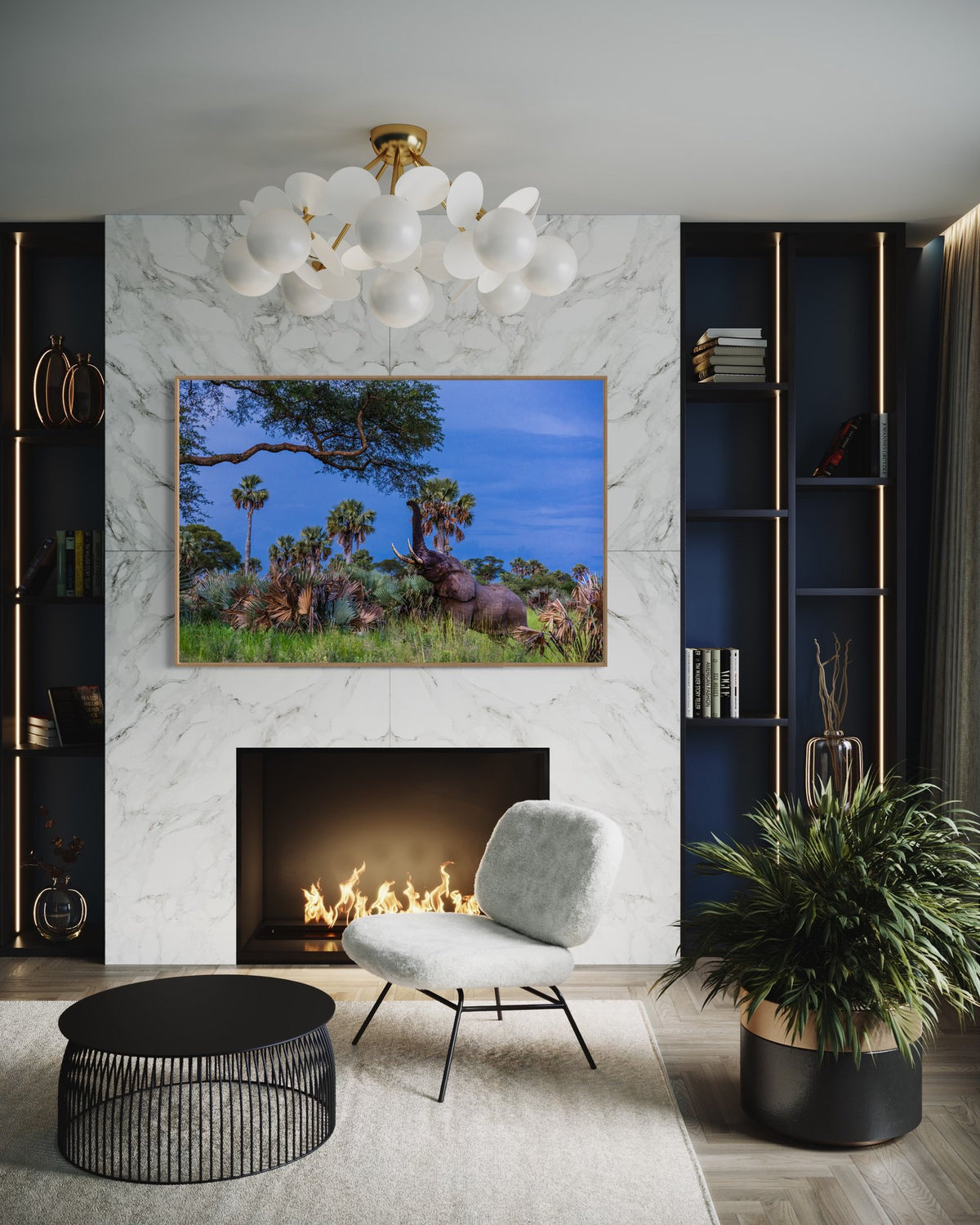 Elephant art print — The Goal by Paul Hilton — view 2 in a room