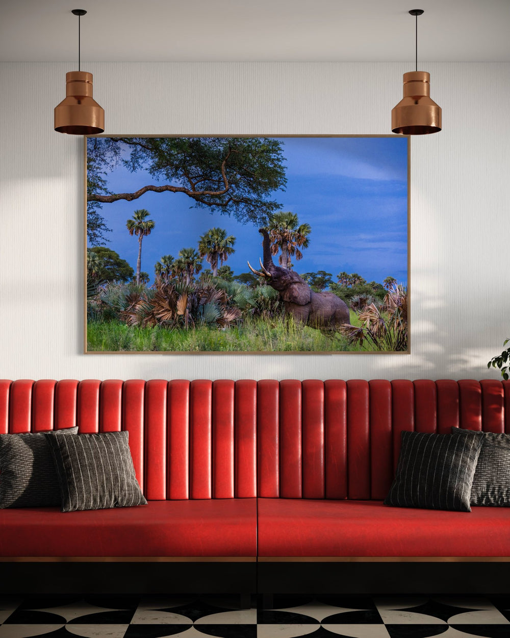 Elephant art print — The Goal by Paul Hilton — view 4 in a room