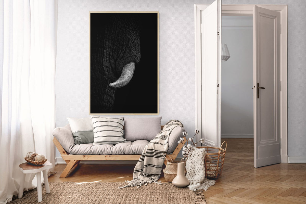 Elephant art print — The Ivory by Shannon Wild — view 2 in a room