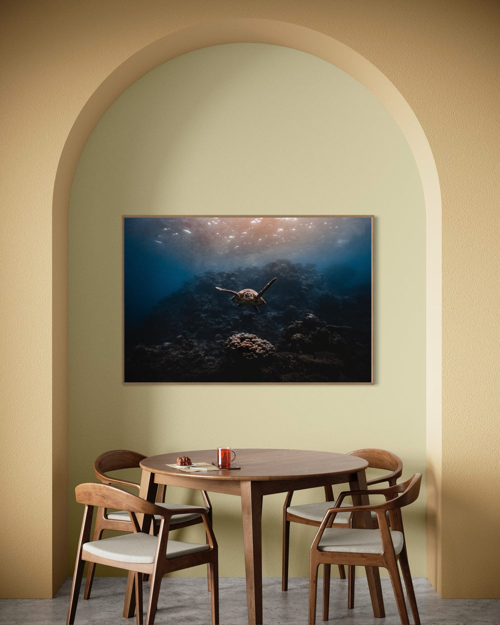 Sea turtle art print — The Motivated by Daniel Nicholson — view 4 in a room