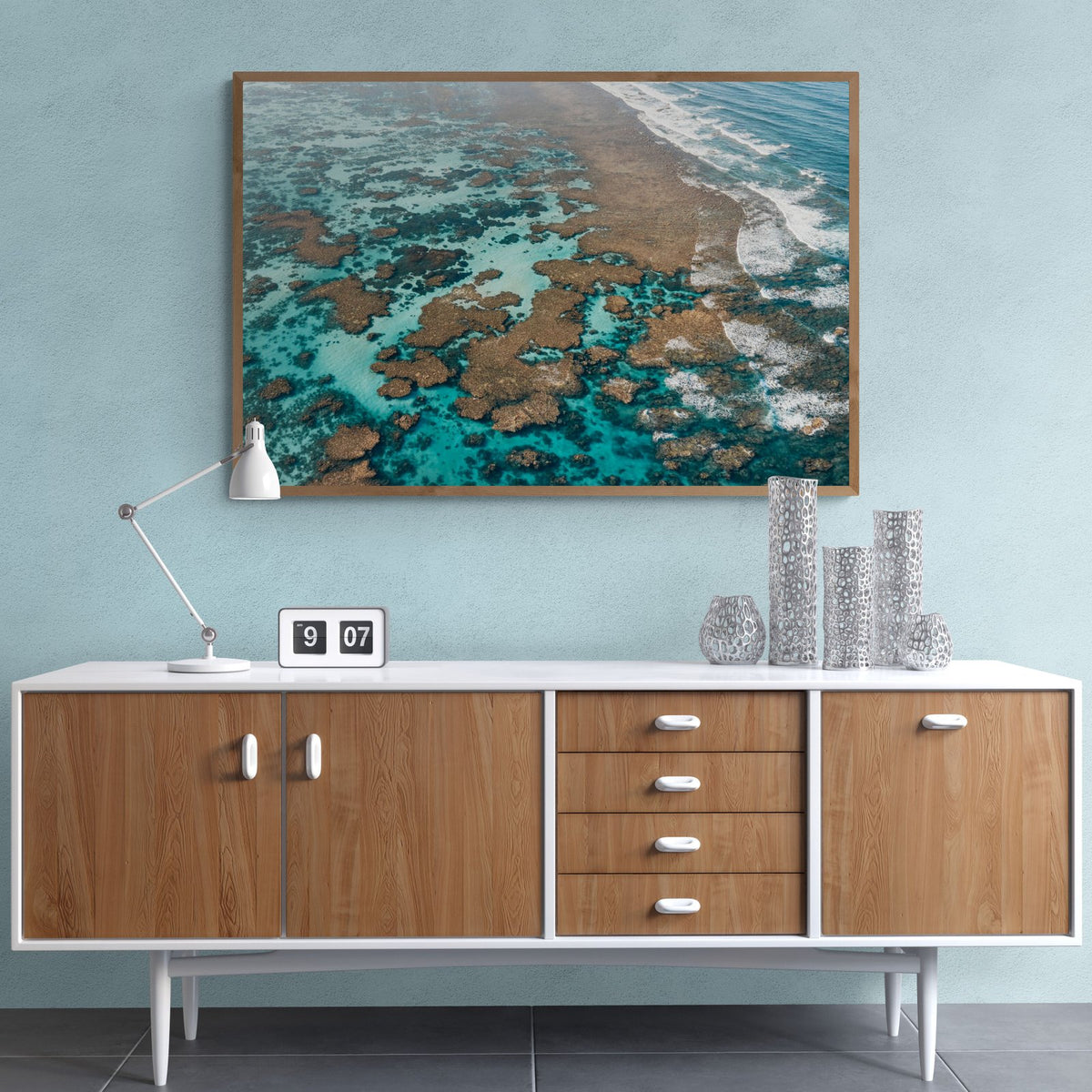 The Shore — limited-edition art print by Jake Wilton — view 2 in a room