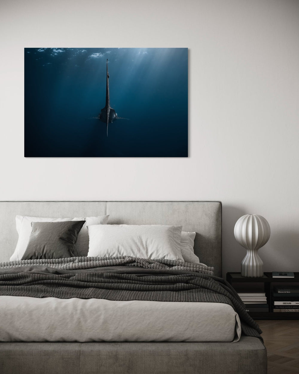 Shark art print — The Craft by Daniel Nicholson — in a room setting, view 4 in a room