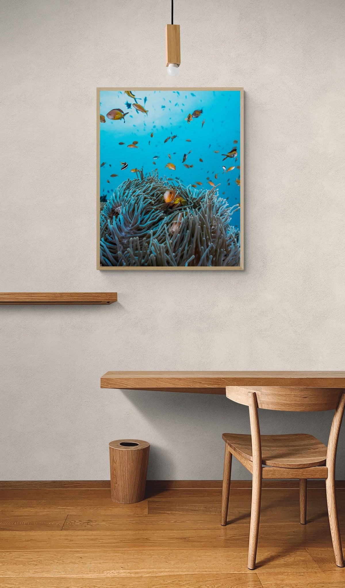 Clownfish art print — The Day Crew by Jake Wilton — view 3 in a room