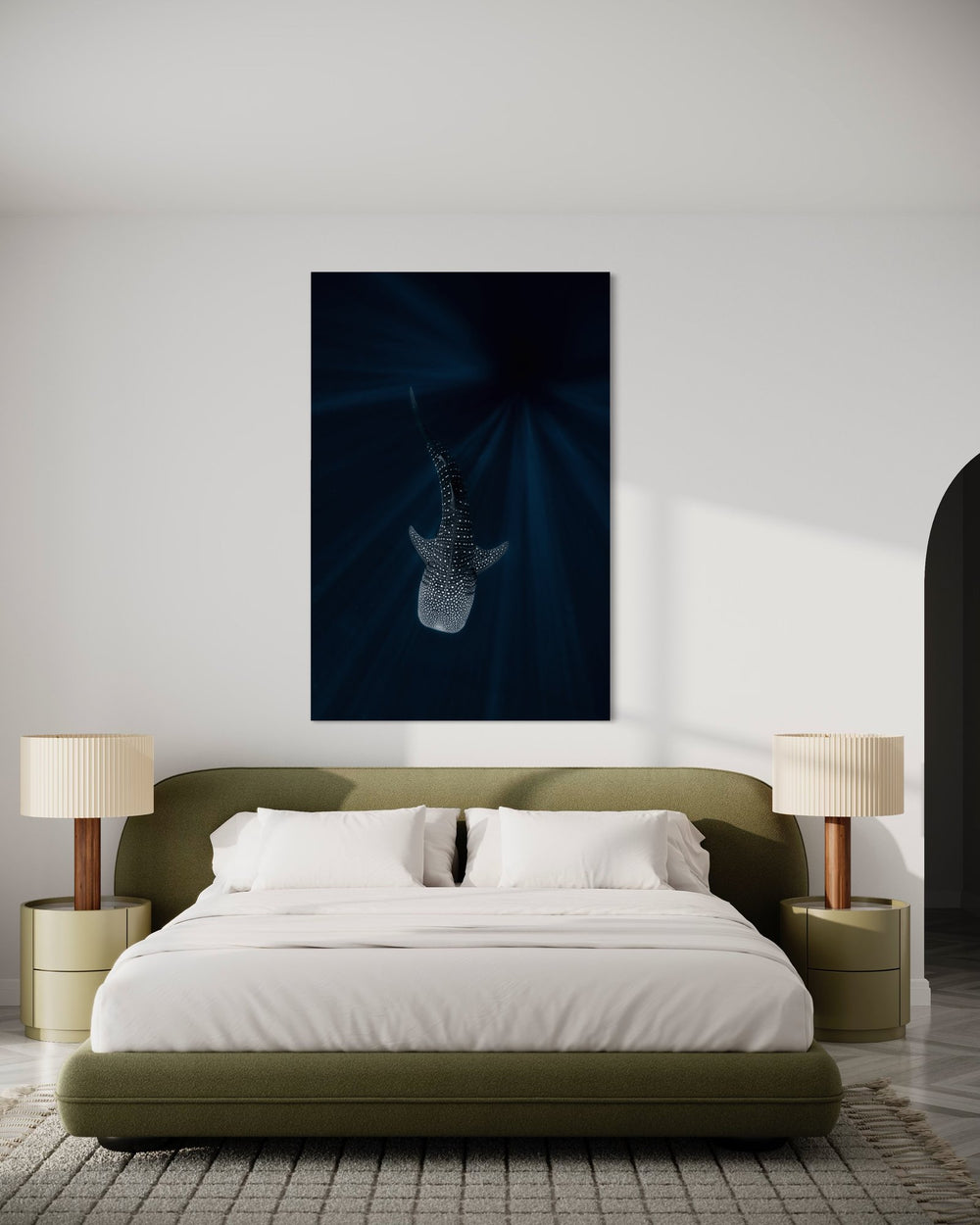 The Deep Blue in a room