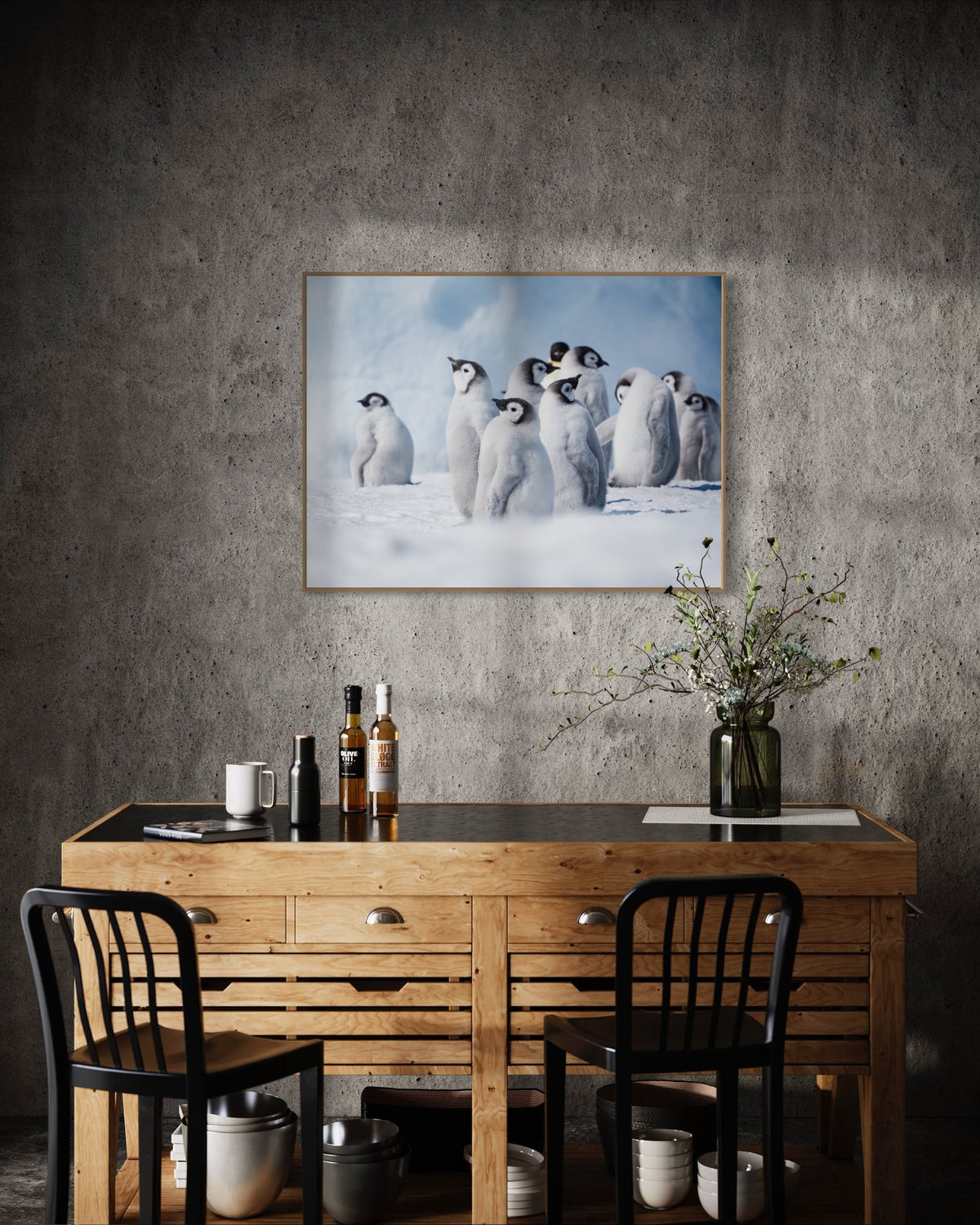 Penguin art print — The Gathering by Anouska Freedman — view 3 in a room