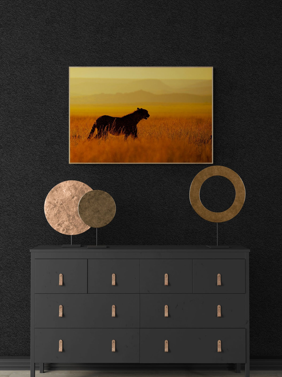 Cheetah art print — The Gracious by Shannon Wild — view 3 in a room