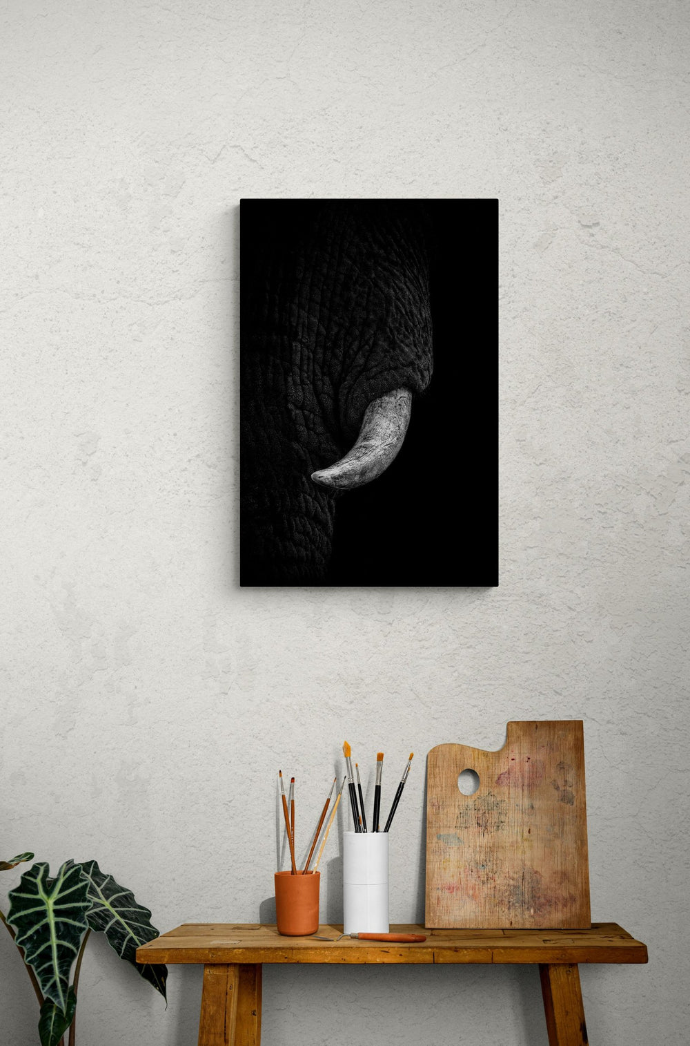 Elephant art print — The Ivory by Shannon Wild — view 4 in a room