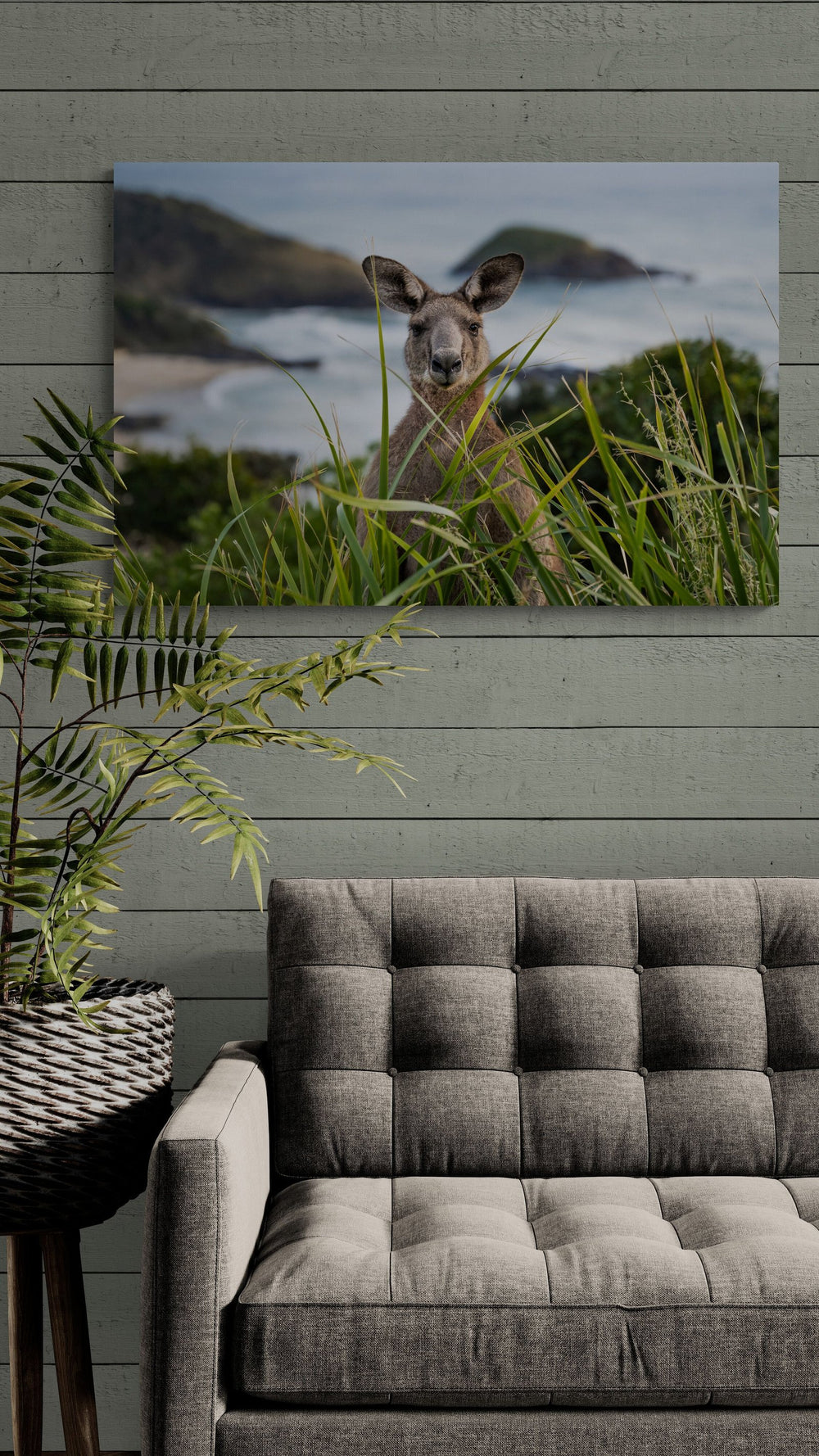 Kangaroo art print — The Jack by Jake Wilton — view 4 in a room