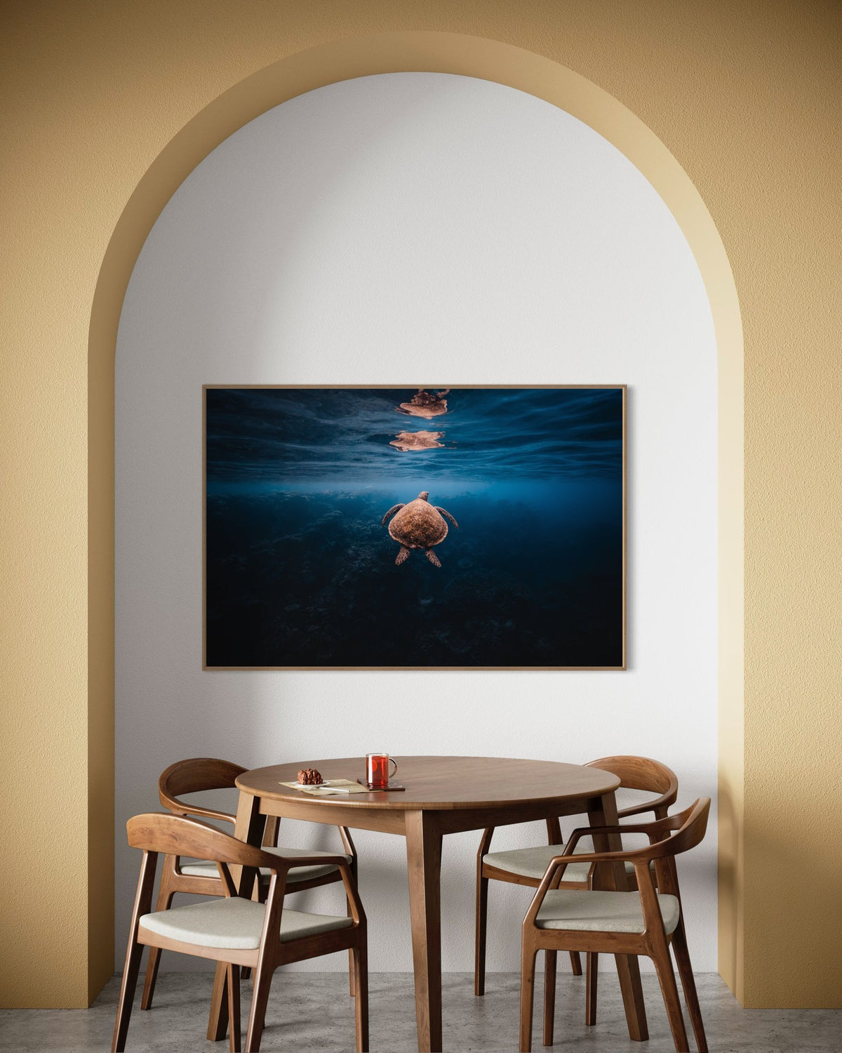 Sea turtle art print — The Otherside by Daniel Nicholson — view 2 in a room