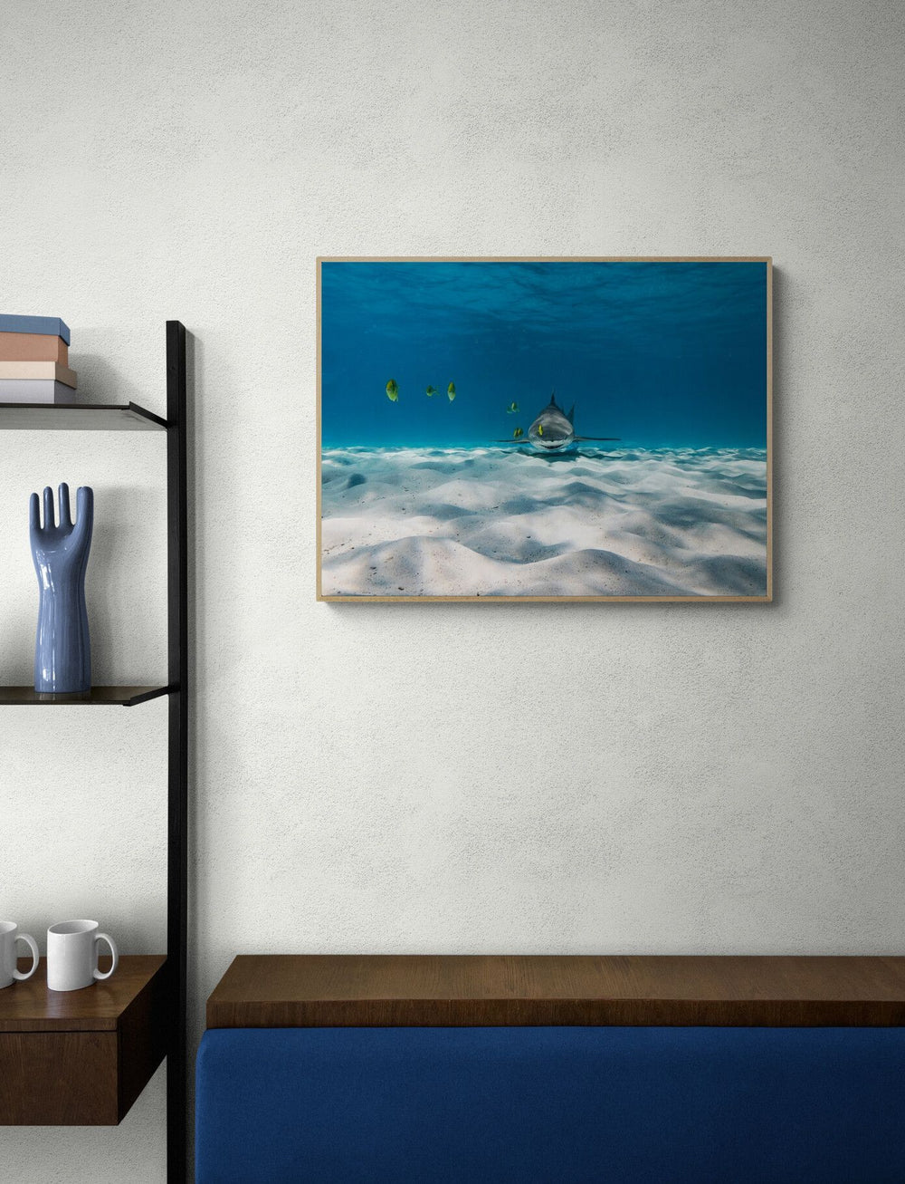 Shark art print — The Predator by Anouska Freedman — view 4 in a room