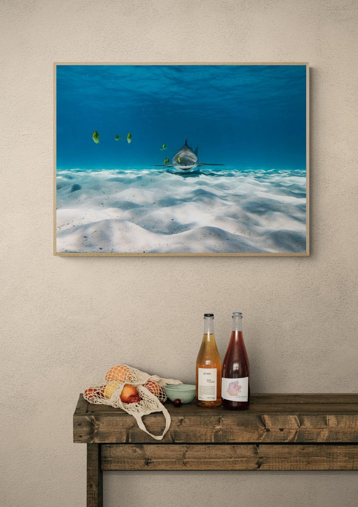 Shark art print — The Predator by Anouska Freedman — view 2 in a room
