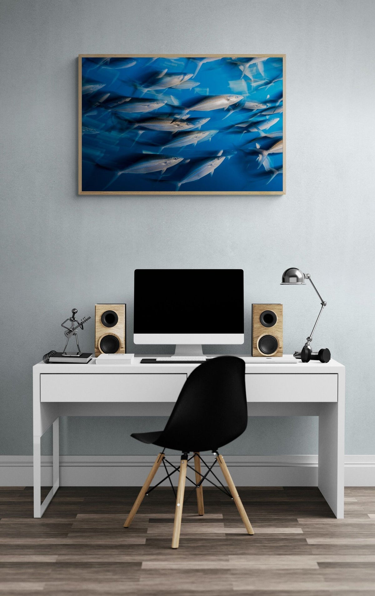 The School — limited-edition art print by Jake Wilton — view 2 in a room
