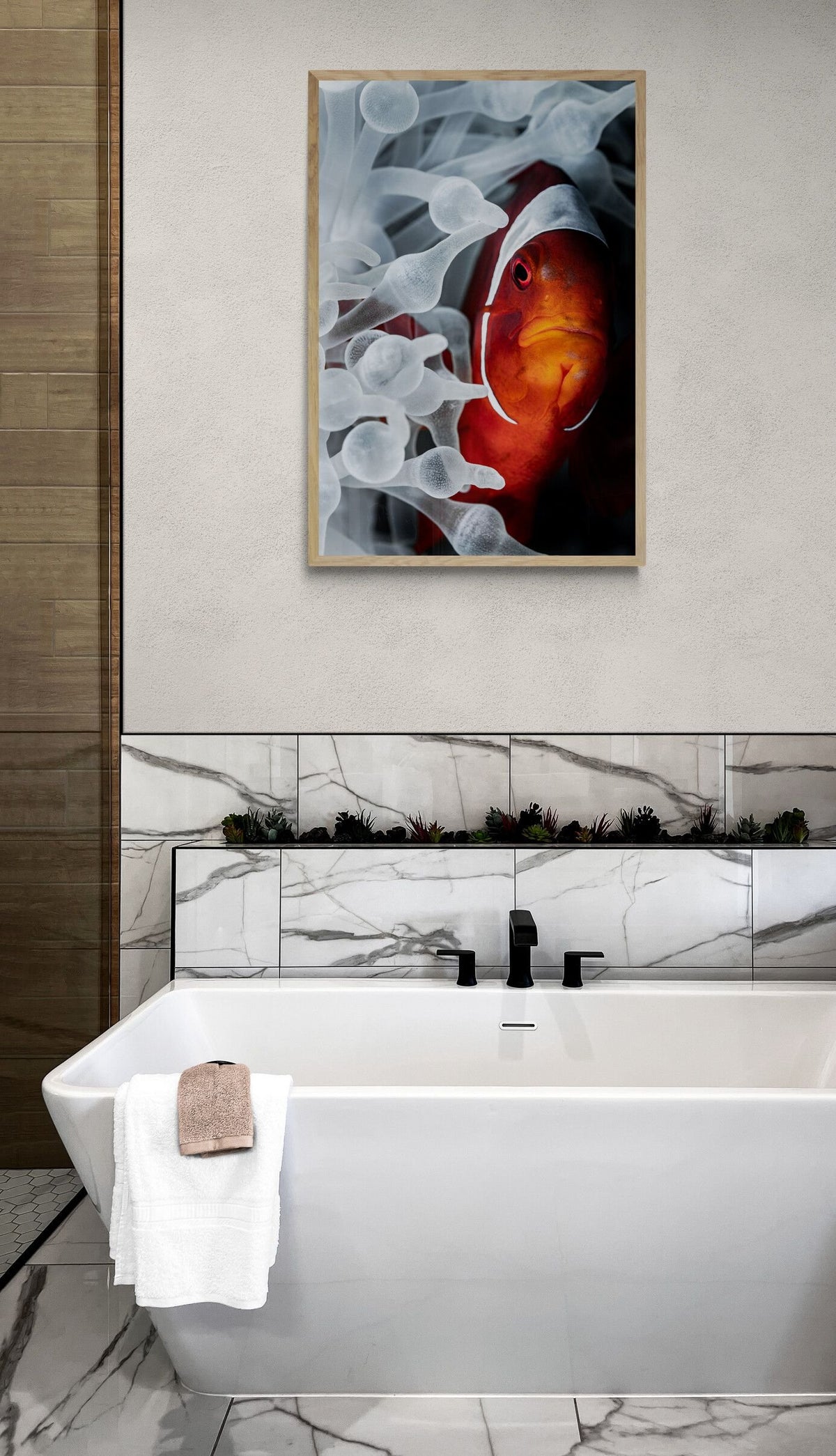 Clownfish art print — The Serious by Jake Wilton — view 2 in a room