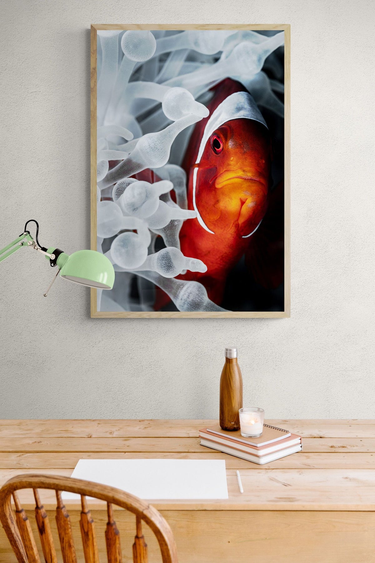 Clownfish art print — The Serious by Jake Wilton — view 3 in a room