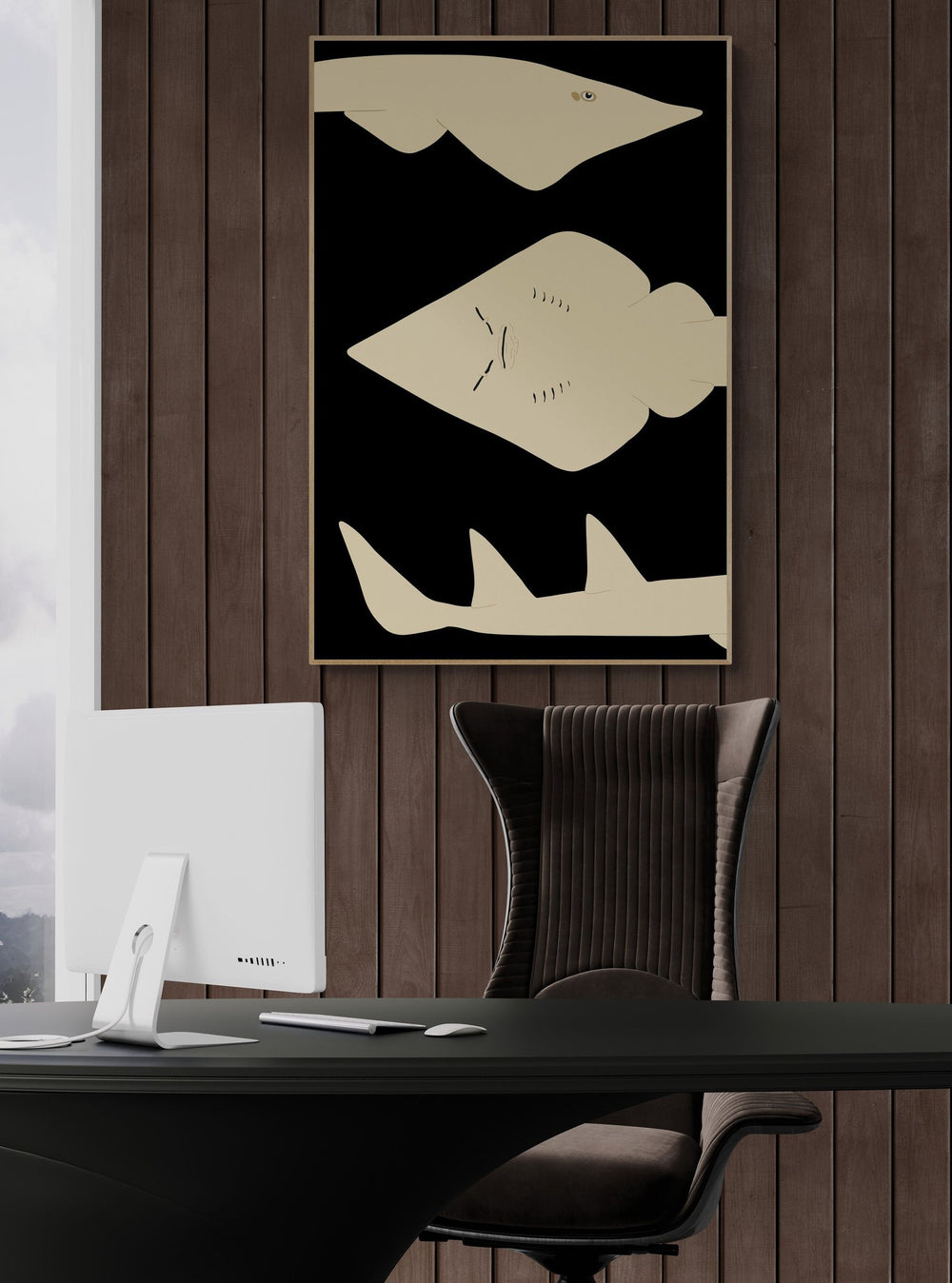 The Shovelnose Ray in a room