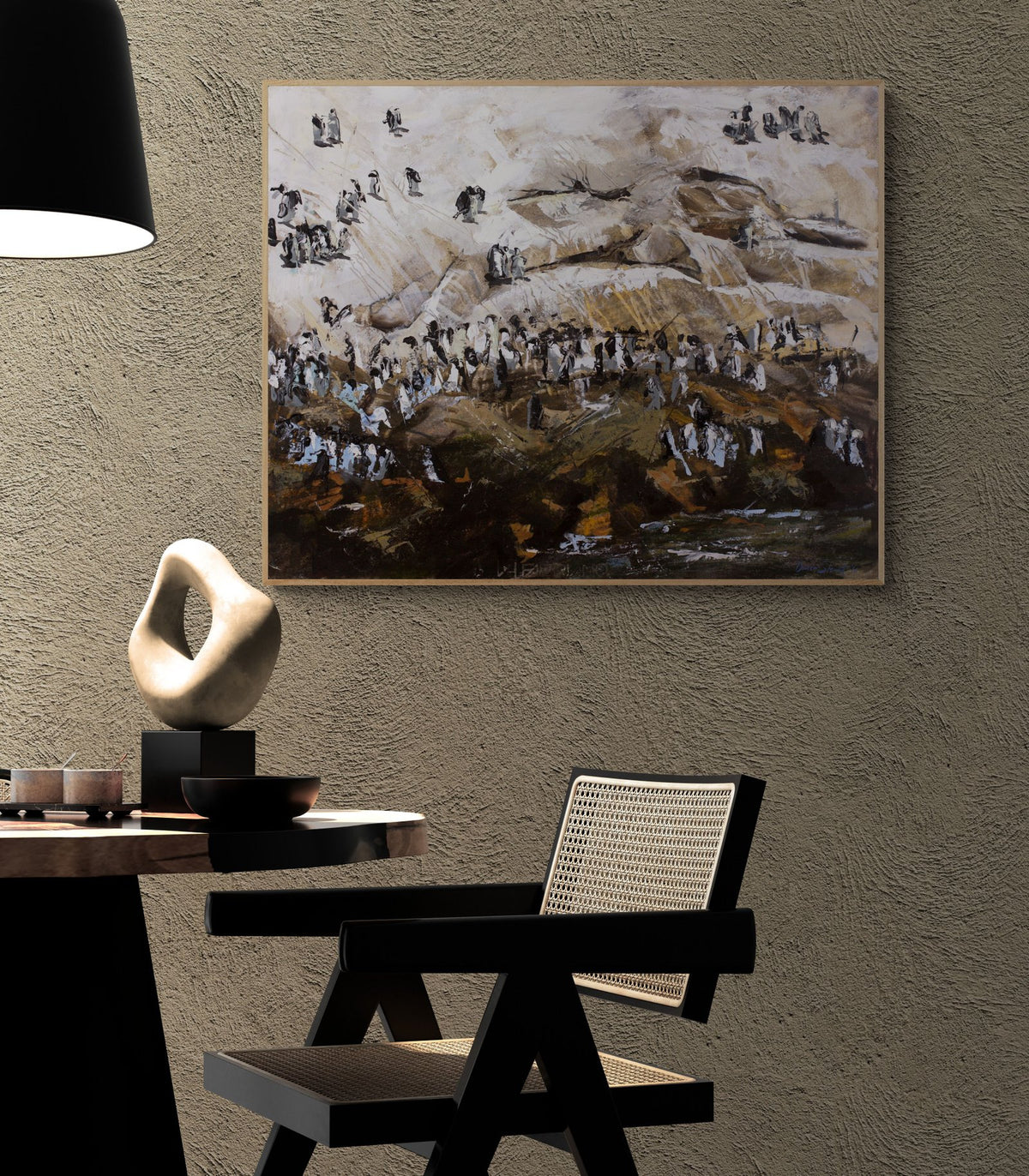 Penguin art print — The St Croix Penguins by Duncan Stewart — view 2 in a room