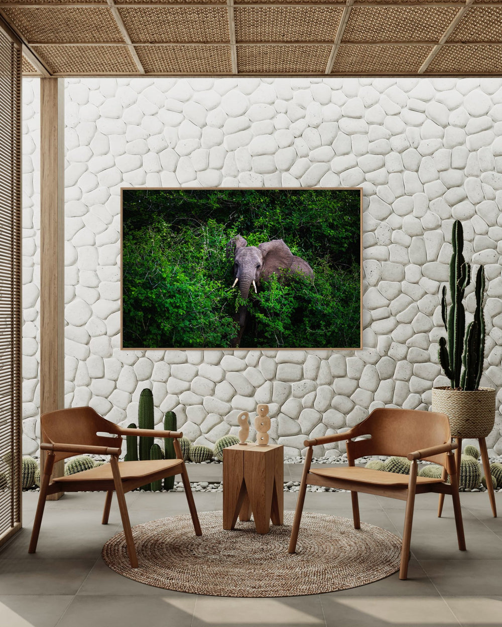 Elephant art print — The Warmth by Paul Hilton — view 4 in a room
