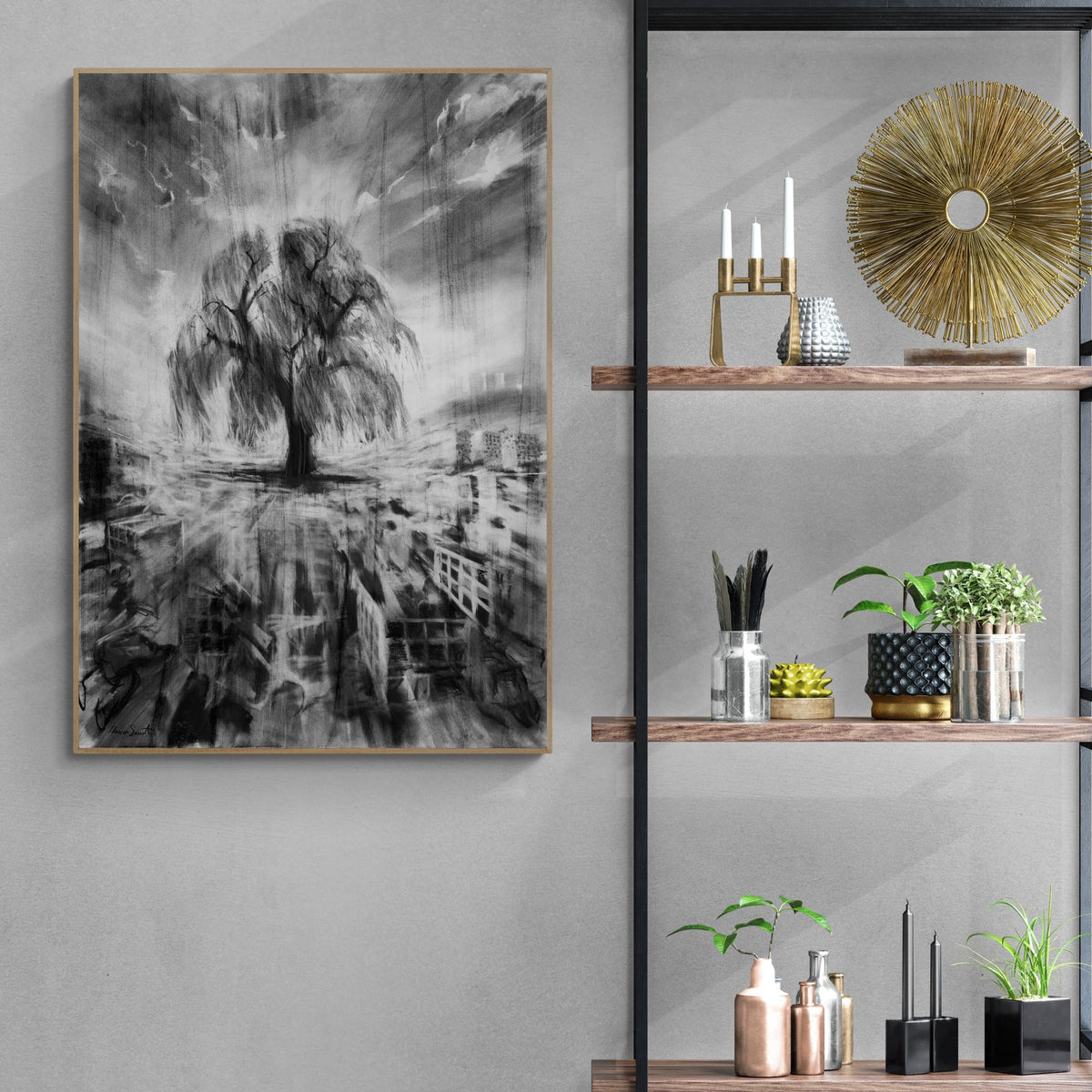 The Weeping World — limited-edition art print by Duncan Stewart — view 2 in a room