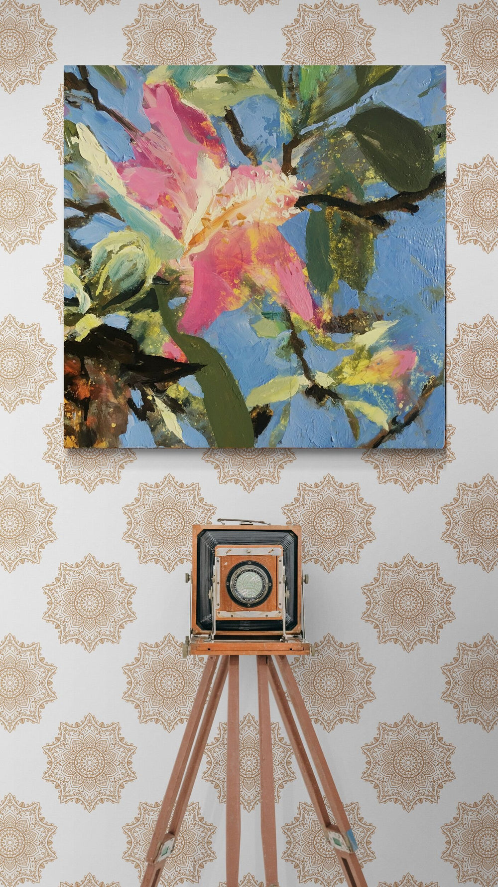 The World Laughs In Flowers in a room